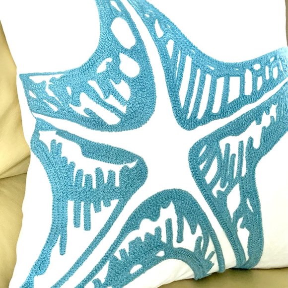 Blue Starfish Accent Pillow - Picture 3 of 7